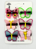 Butterfly pins 6pcs