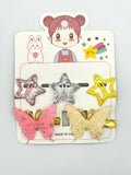 Star & butterfly 5pcs pins