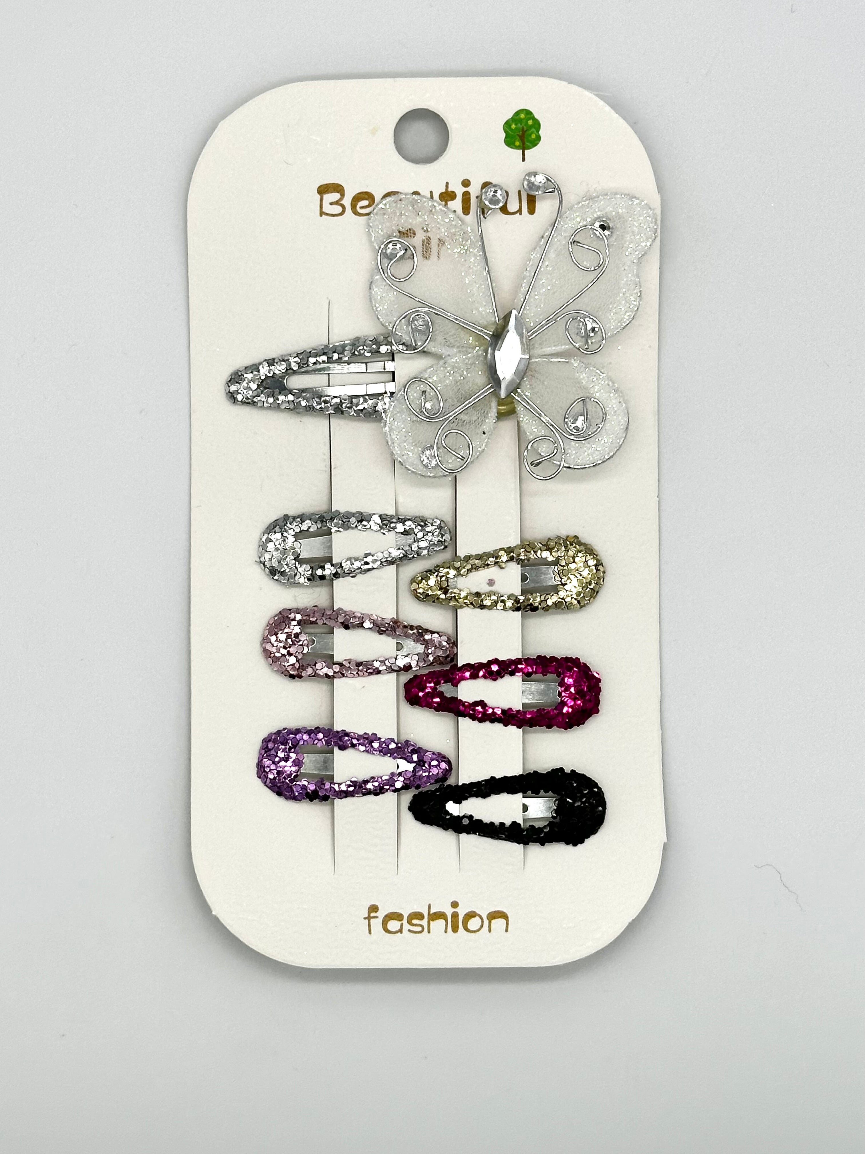 Butterfly hair pins pack