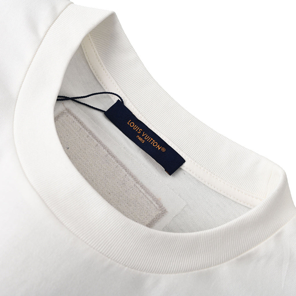 Louis Vuitton Beaded Crew-Neck Short-Sleeve T-Shirt
