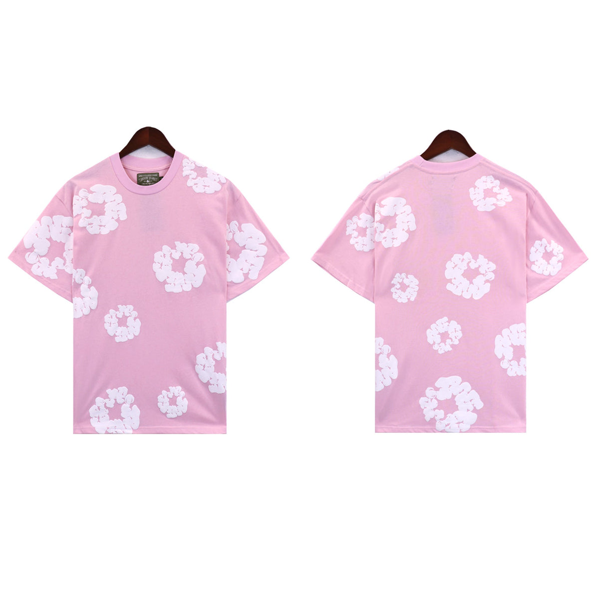 Denim Tears T-shirts Kapok Puff Print Short Sleeve T-shirt