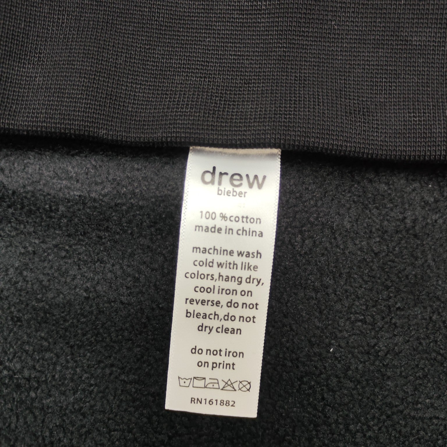 Drew House Sweatshirts Unisex Love Pattern Loose Fleece Crew Neck Sweater