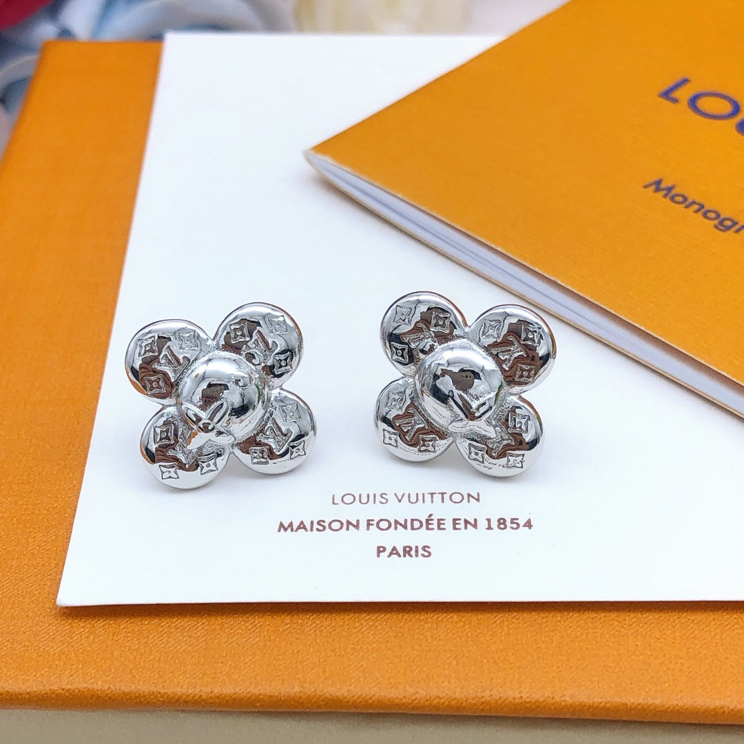 18K Louis Vuitton Vivienne Earrings
