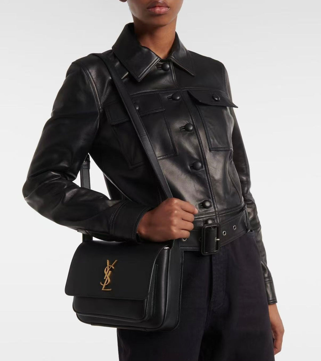 YSL 25S NIKI BABY 22 IN BLACK CALFSKIN GOLD HARDWRE