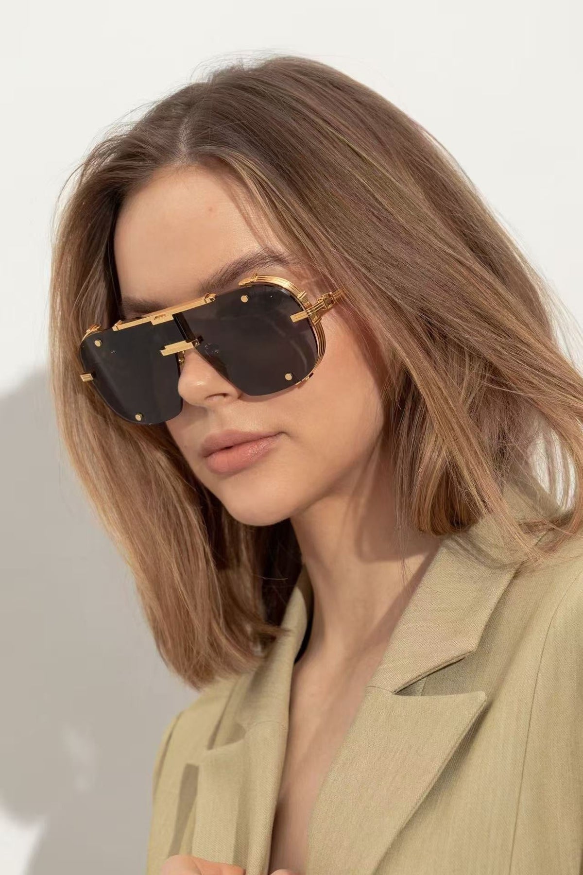Balmain BPS-271-63//BLK-GLD Sunglasses